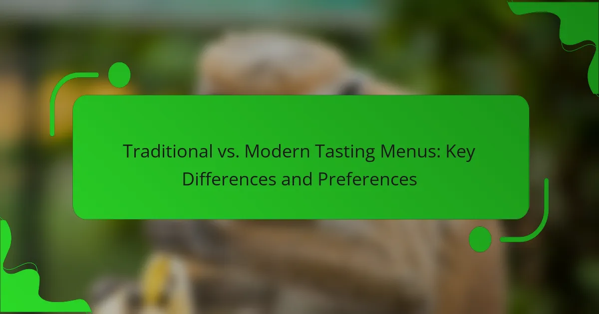 Traditional vs. Modern Tasting Menus: Key Differences and Preferences